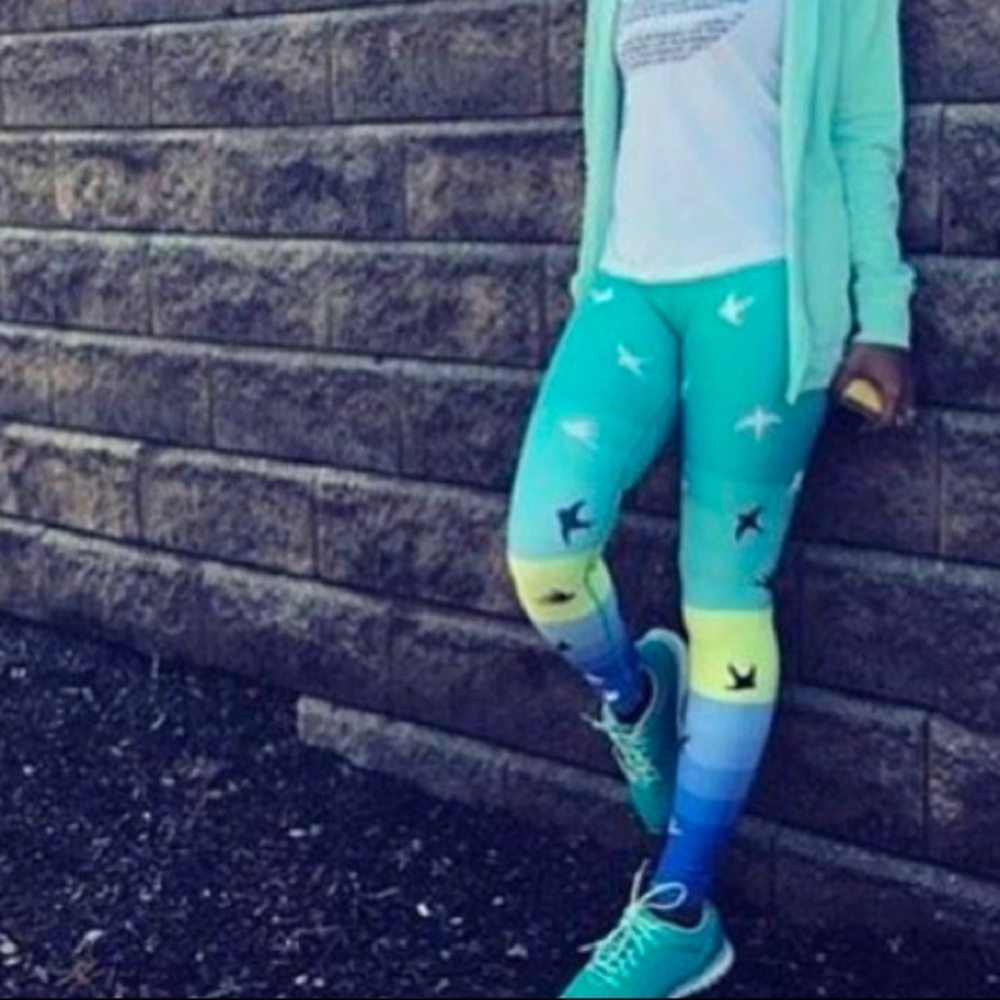 Noli yoga mint bird legging